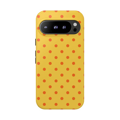 Trendy Yellow & Orange Dot Pattern Phone Case