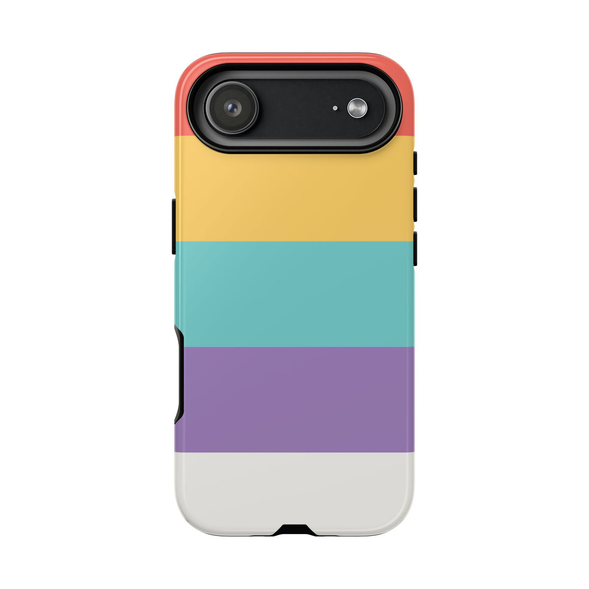 Pastel Rainbow Stripe Pattern Phone Case - Phone Case - iPhone 17 Air / Glossy