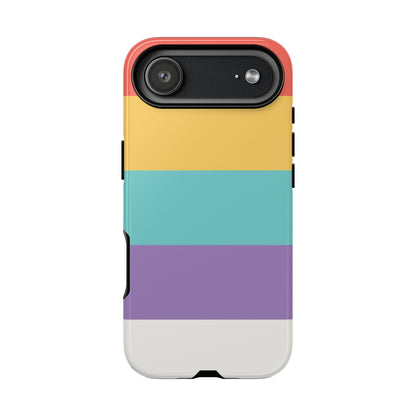 Pastel Rainbow Stripe Pattern Phone Case - Phone Case - iPhone 17 Air / Glossy
