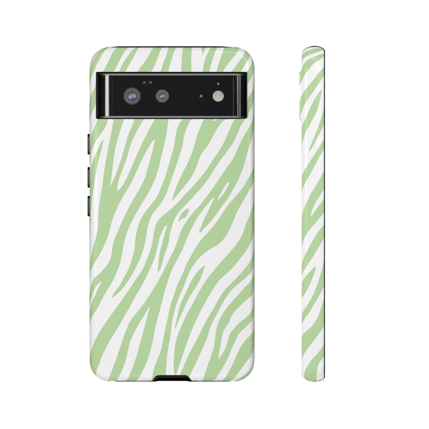 Mint Tiger Print Phone Case