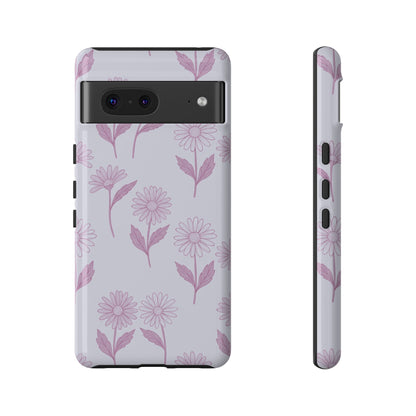 Pretty Lilac Daisy Pattern Phone Case