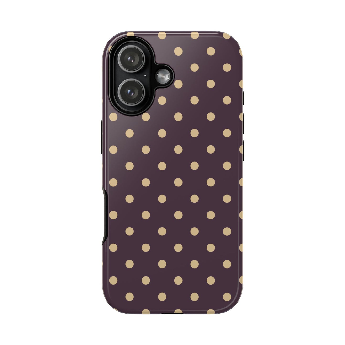 Purple with Yellow Dot Pattern Phone Case