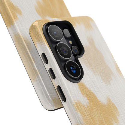 Golden Honey Cow Print Phone Case