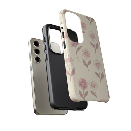 Pretty Blush Daisy Pattern Phone Case