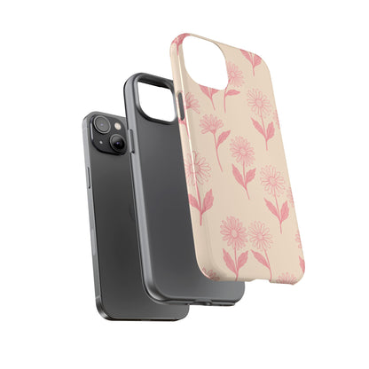 Pretty Pink Daisy Pattern Phone Case
