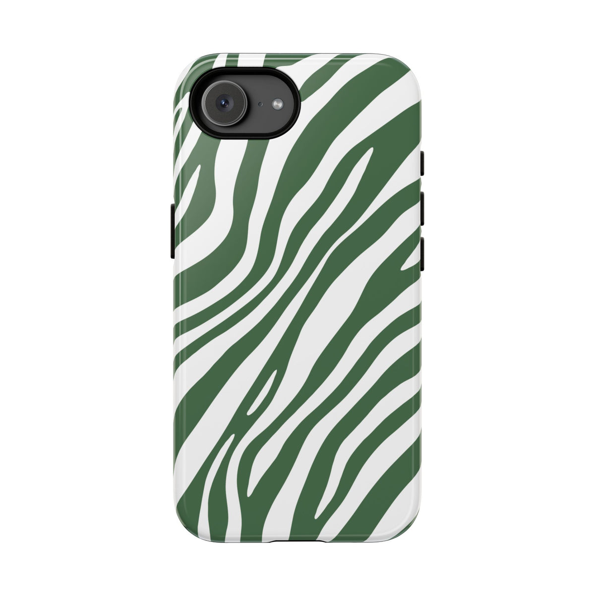 Modern Sage Zebra Print Phone Case - Green Phone Case - iPhone 17e / Glossy