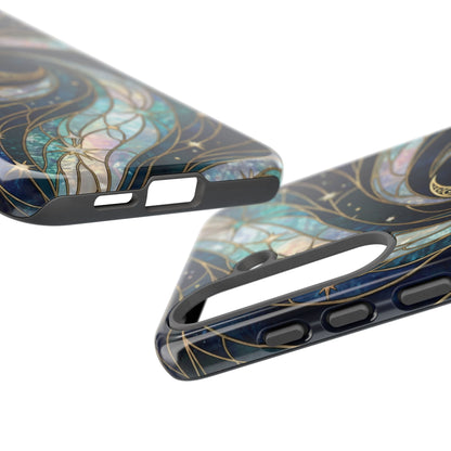 Elegant Navy & Teal Celestial Swirl Phone Case