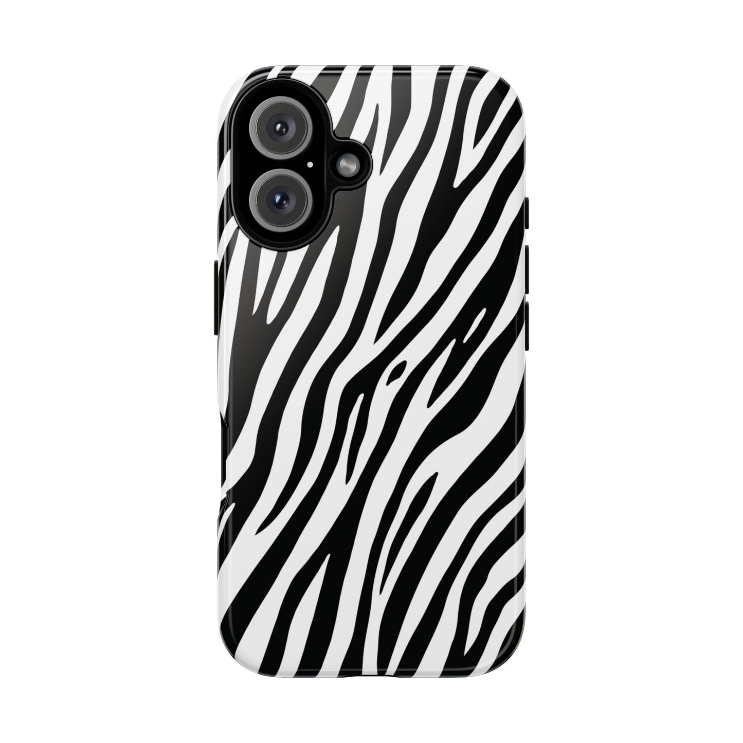 Monochrome Tiger Print Phone Case