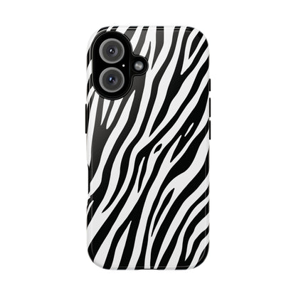 Monochrome Tiger Print Phone Case