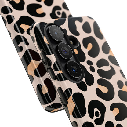 Elegant Peach Leopard Print Phone Case