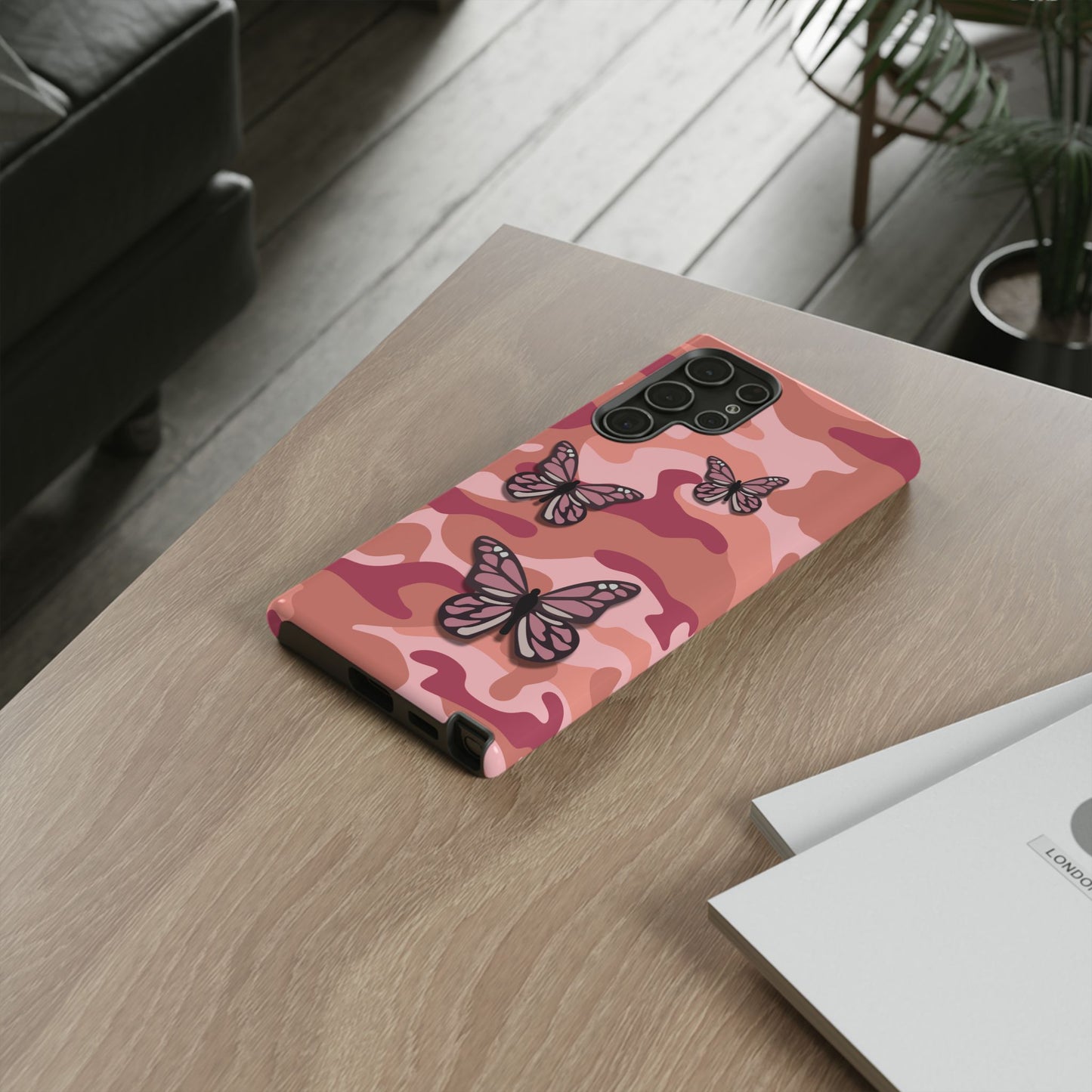 Phone Case - Pink Butterfly Camo Phone Case