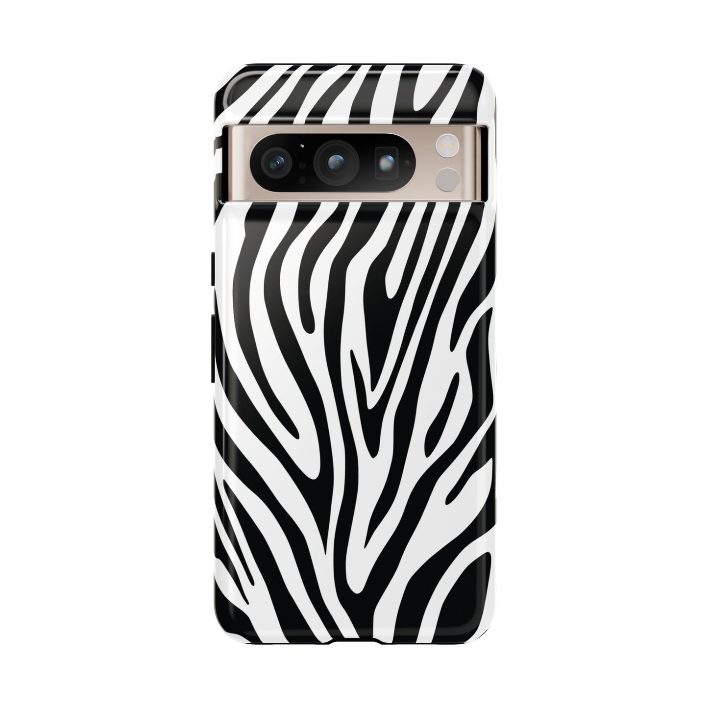 Classic Monochrome Tiger Print Phone Case