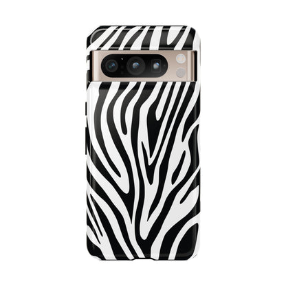 Classic Monochrome Tiger Print Phone Case