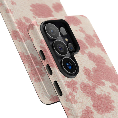 Pretty Blush Cow Print Phone Case