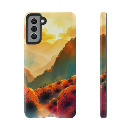 Ideallic Watercolour Sunset Design Phone Case - Multicolor Phone Case - Samsung Galaxy S21 Plus / Glossy
