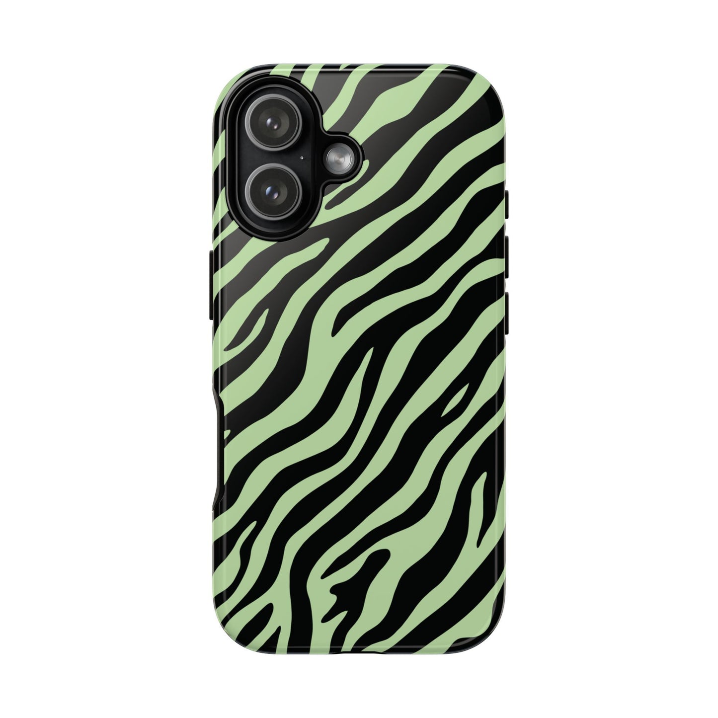 Stylish Mint Zebra Print Phone Case