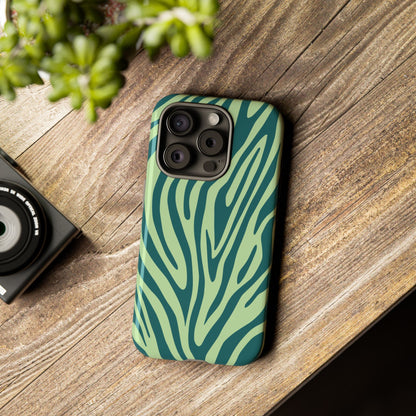 Boutique Sage Tiger Print Phone Case