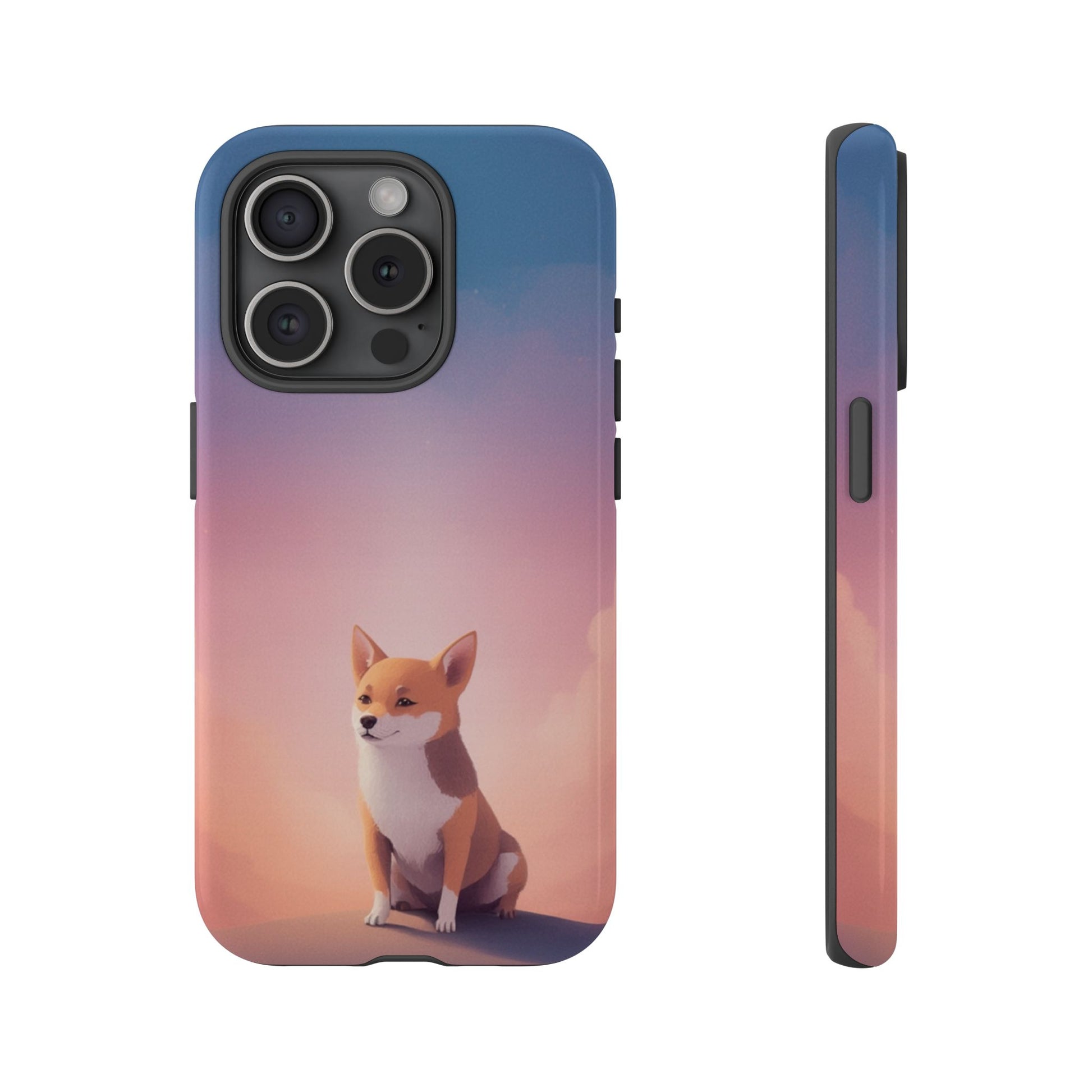 Cute Dog & Cloud Design ’Good Doggo’ Phone Case - Multicolor Phone Case - iPhone 15 Pro / Glossy