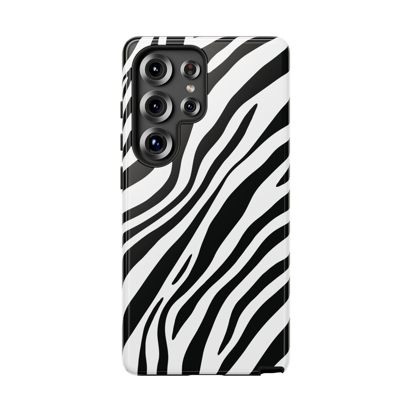 Modern Monochrome Zebra Print Phone Case