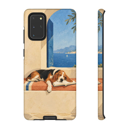 Basset Hound Unfinished Chapter Phone Case - Multicolor Phone Case - Samsung Galaxy S20+ / Glossy
