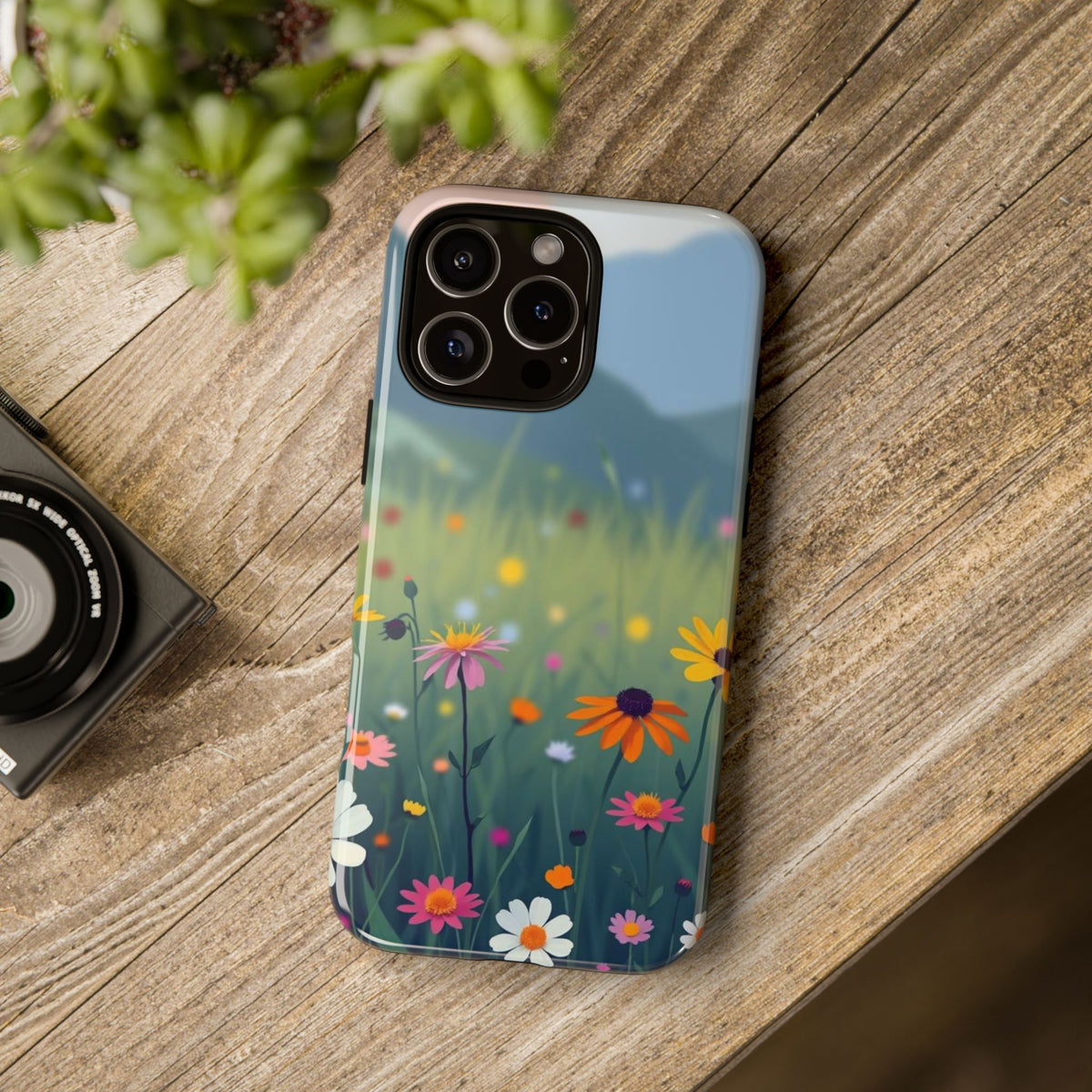 Vibrant Meadow Design Phone Case - Multicolor Phone Case
