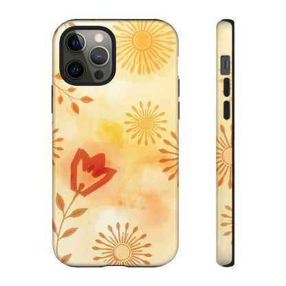 Boho Chic Watercolour Pattern Phone Case - Multicolor Phone Case - iPhone 12 Pro / Glossy