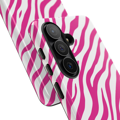 Stylish Hot Pink Zebra Print Phone Case