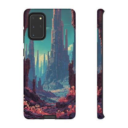 Alien Monolith Valley Sci-fi Phone Case - Pink Phone Case - Samsung Galaxy S20+ / Glossy