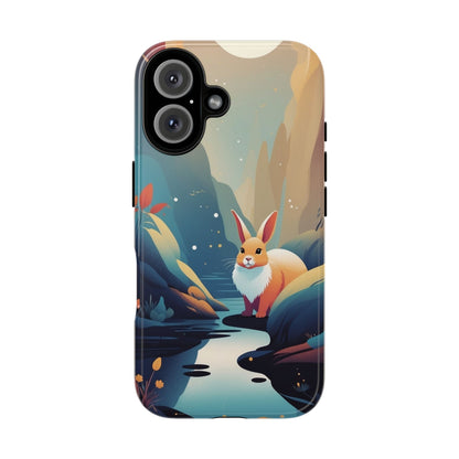 Stylised Rabbit Design Phone Case - Multicolor Phone Case - iPhone 16 / Glossy