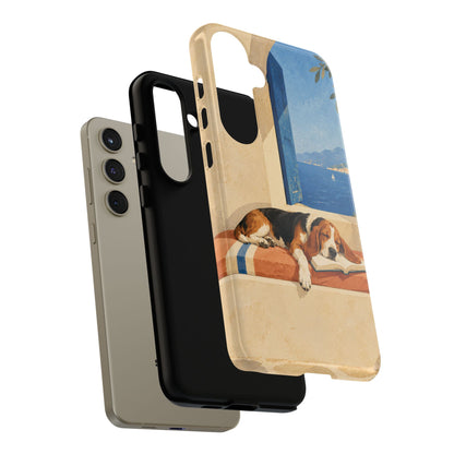 Basset Hound Unfinished Chapter Phone Case - Multicolor Phone Case