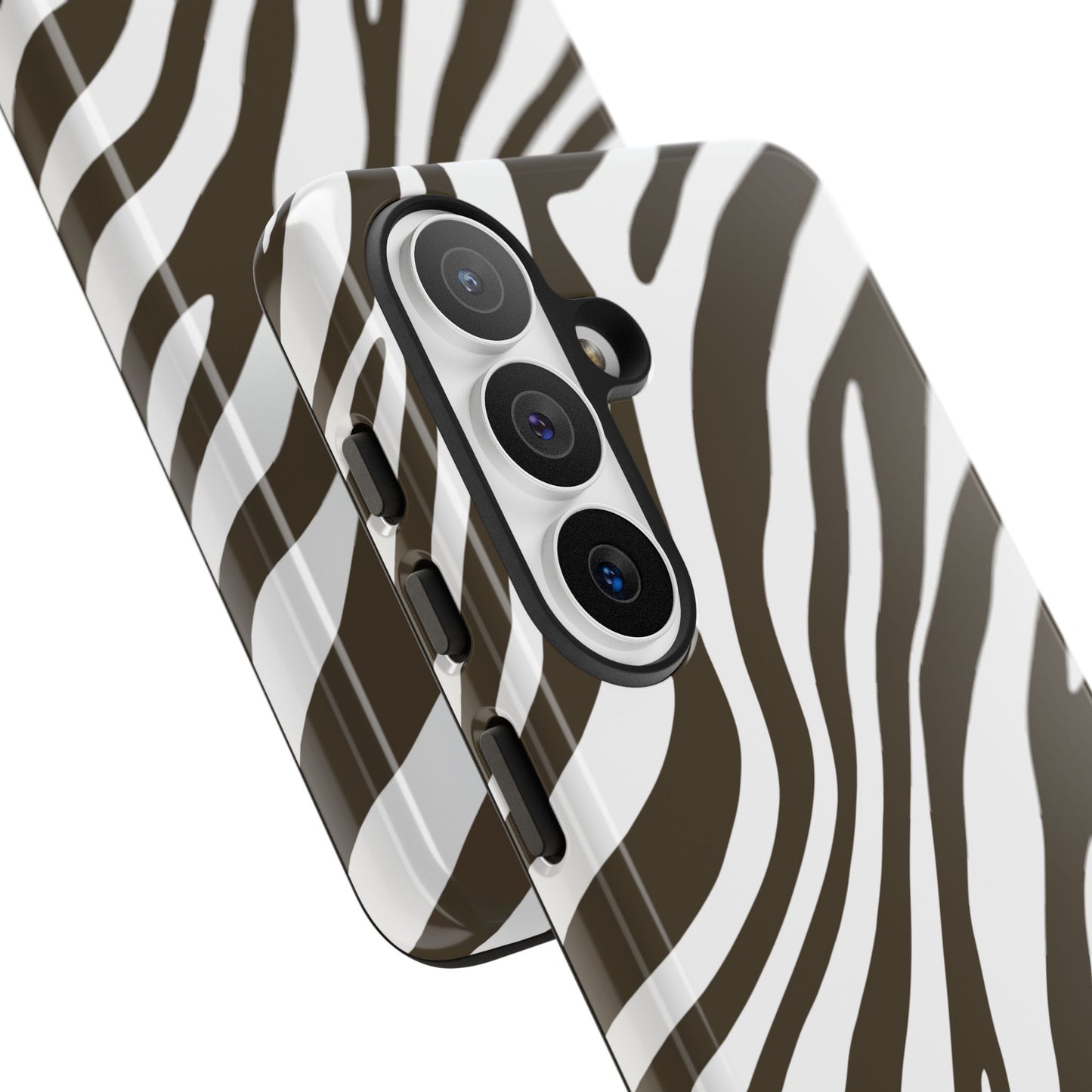 Modern Mocha Zebra Print Phone Case