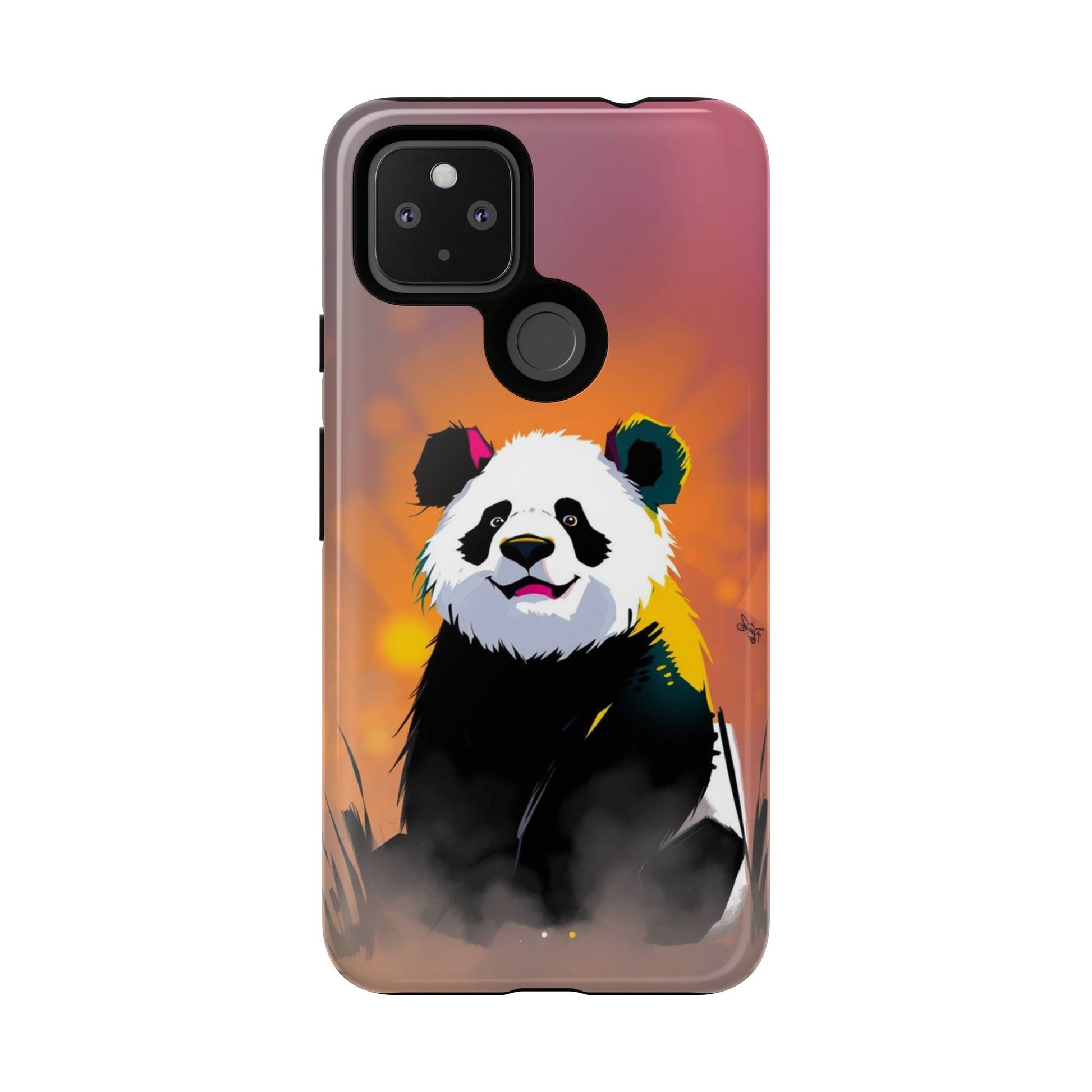 Google Pixel 4a 5G / Glossy Phone Case - Pop Art Panda Design Phone Case