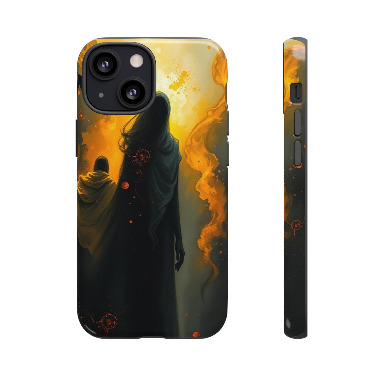 iPhone 13 Mini / Glossy Phone Case - Acrylic Gothic Myterious Figures Phone Case