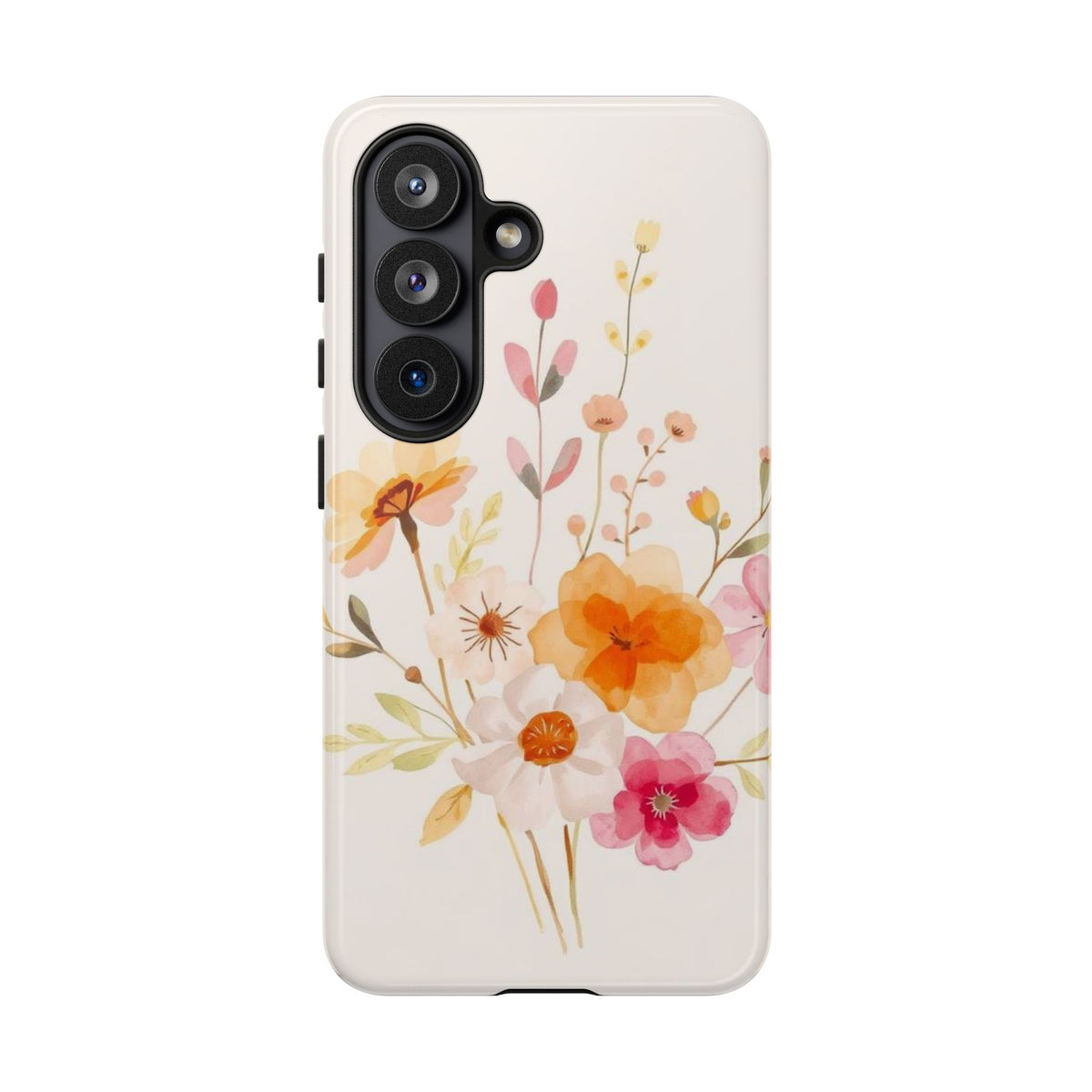 Boho Chic Watercolour Flower Pattern Phone Case - Multicolor Phone Case - Samsung Galaxy S26 / Glossy