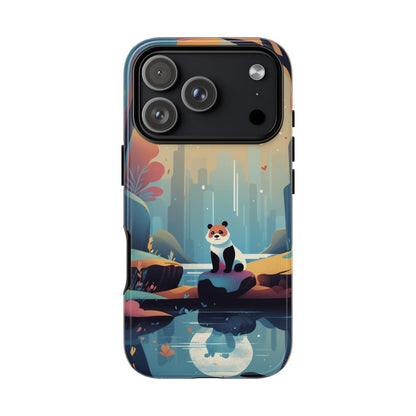 iPhone 17 Pro / Glossy Phone Case - Stylised Panda Design Phone Case