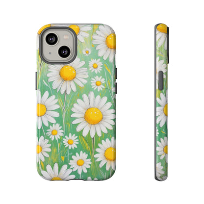 iPhone 14 / Glossy Phone Case - Daisies Floral Pattern 4 Phone Case