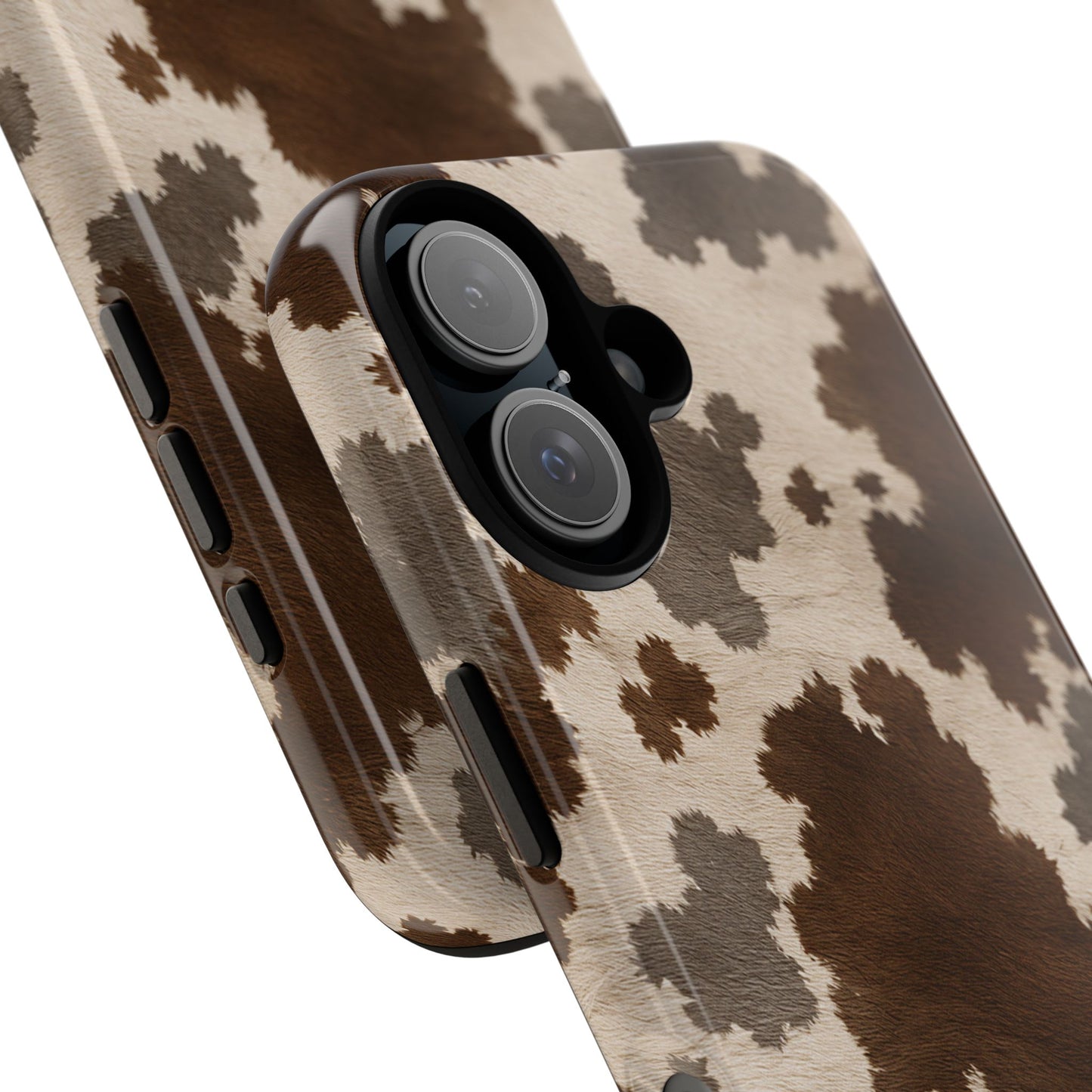Stylish Mocha Cow Print Phone Case