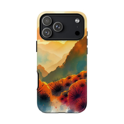 iPhone 17 Pro Max / Glossy Phone Case - Ideallic Watercolour Sunset Design Phone Case