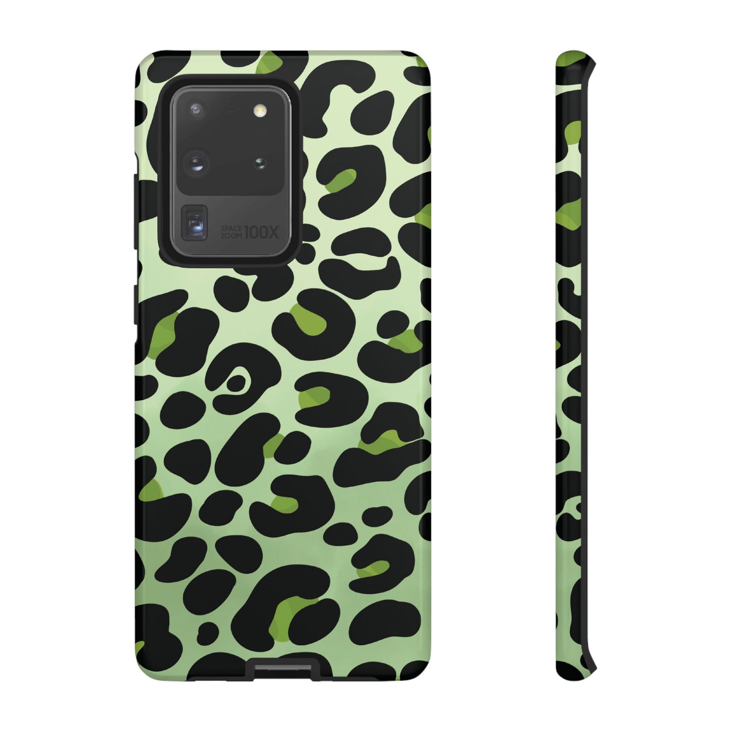 Chic Sage Leopard Print Phone Case