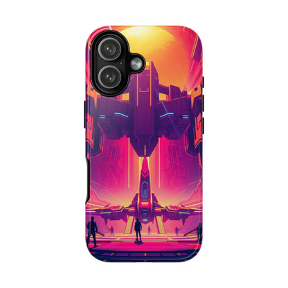 iPhone 17 / Glossy Phone Case - Alien Landing Pad Design Phone Case