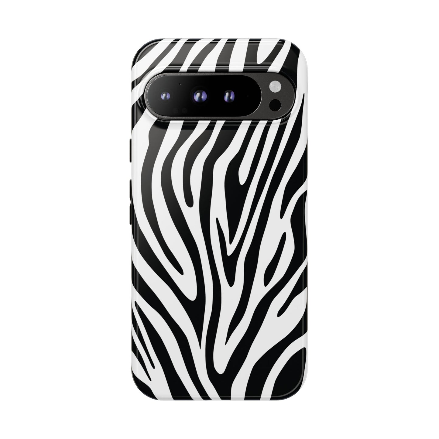 Classic Monochrome Tiger Print Phone Case