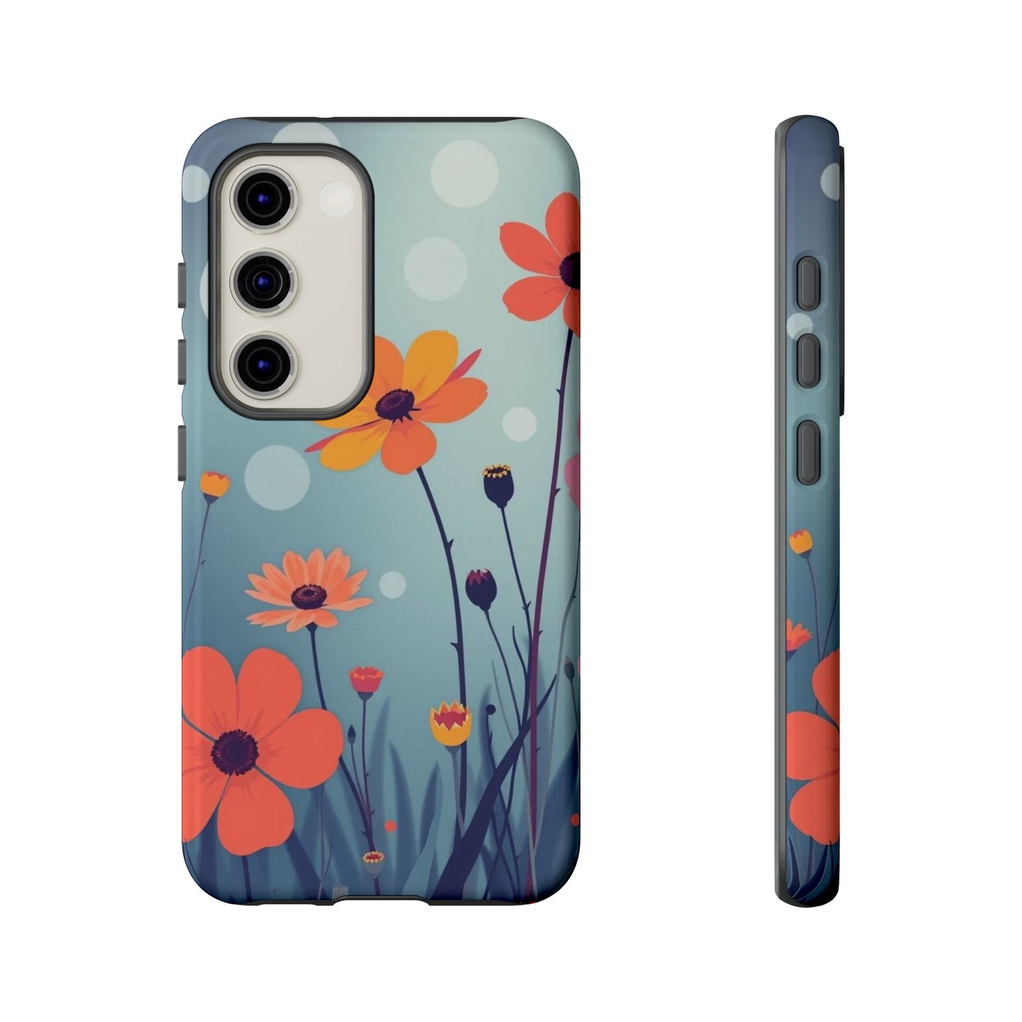 Samsung Galaxy S23 / Glossy Phone Case - Vibrant Wildflowers Design Phone Case