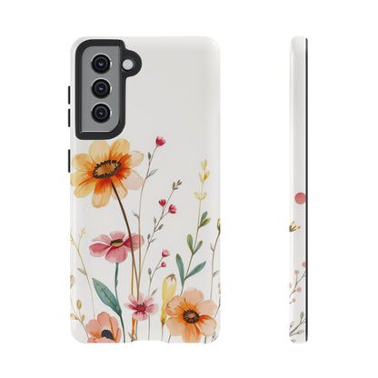 Boho Chic Watercolour Wild Blooms Pattern Phone Case - Multicolor Phone Case - Samsung Galaxy S21 / Glossy