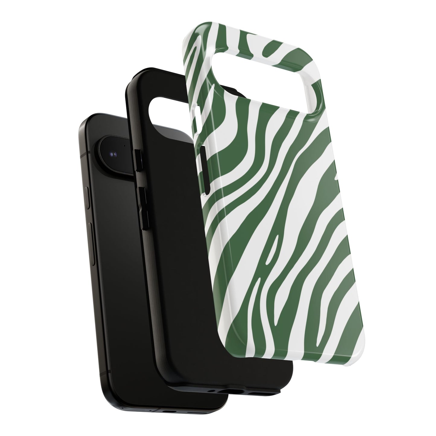 Modern Sage Zebra Print Phone Case