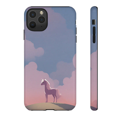 iPhone 11 Pro Max / Glossy Phone Case - Pony & Cloud Design Phone Case