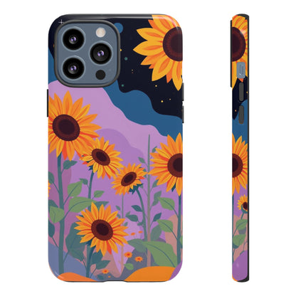 iPhone 13 Pro Max / Glossy Phone Case - Surreal Sunflower Design Phone Case