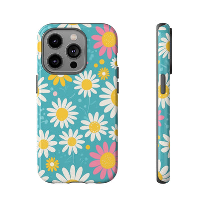 iPhone 14 Pro / Glossy Phone Case - Daisies Floral Pattern 5 Phone Case