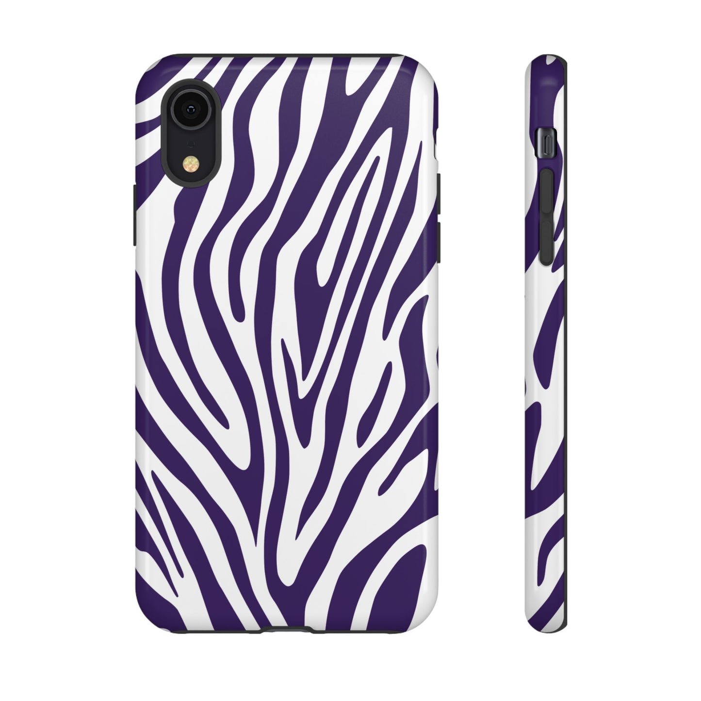 Graphic Purple Tiger Print Phone Case