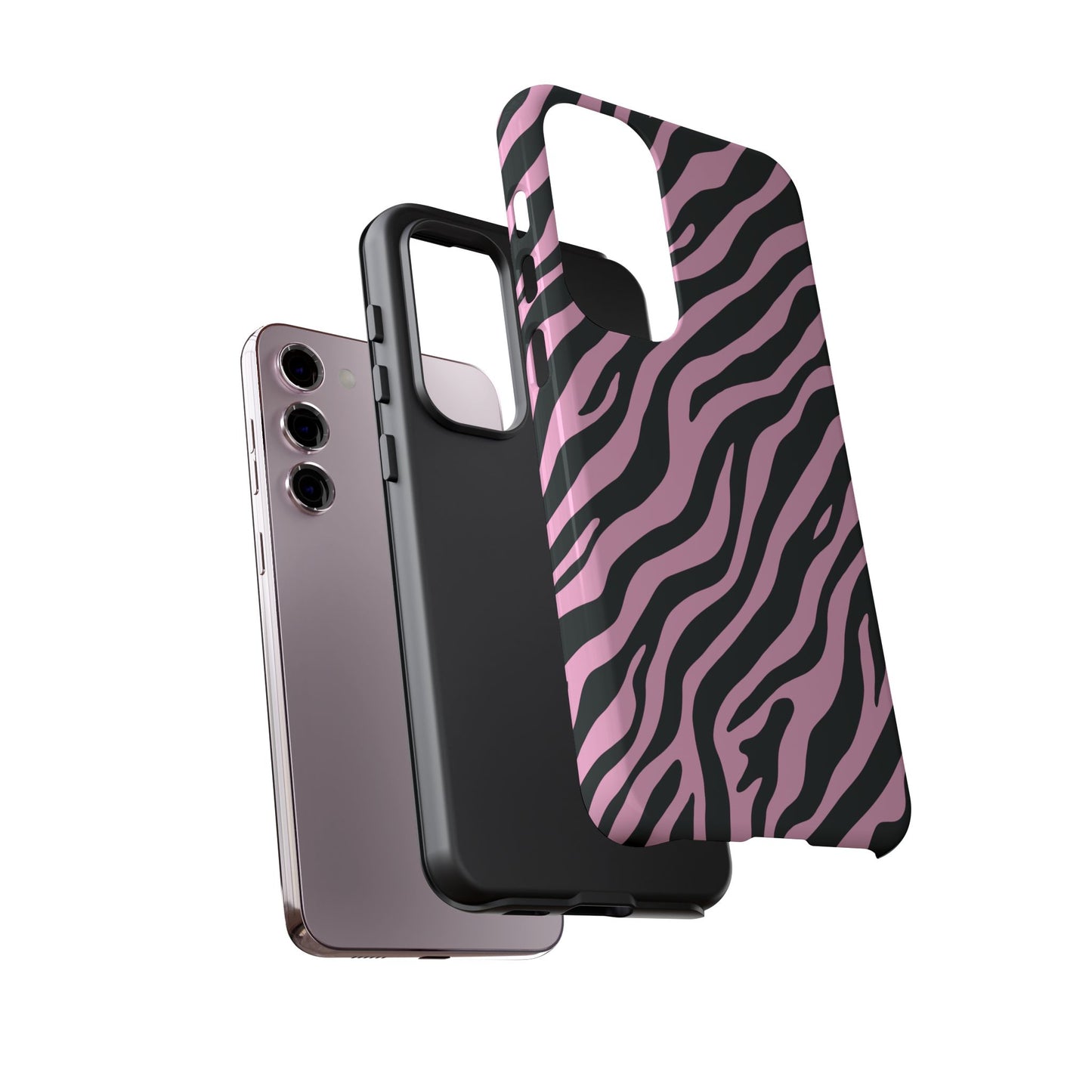 Stylish Blush Zebra Print Phone Case