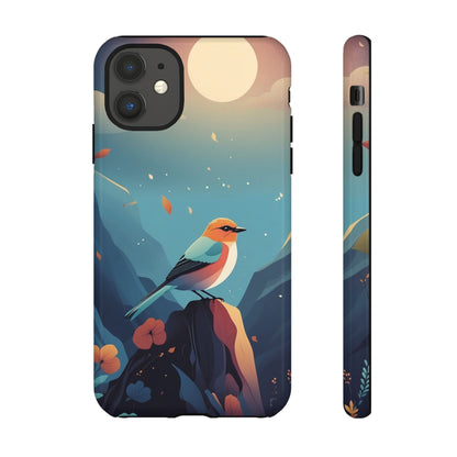 iPhone 11 / Glossy Phone Case - Stylised Bird Design Phone Case